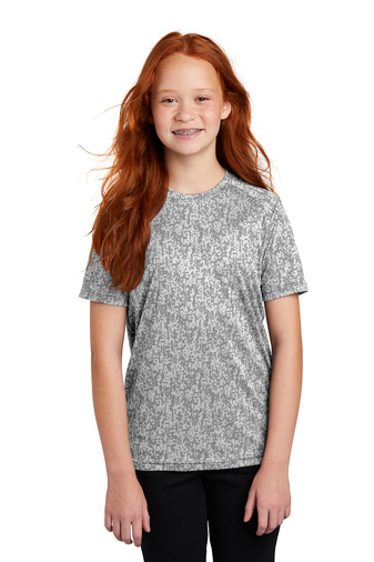 Sport-Tek ® Youth 3.8-ounce, 100% Polyester Short Sleeve Digi Camo T-shirt